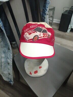 Vintage 80's Bobby Allison Red and White Painters Adjustable Racing Cap